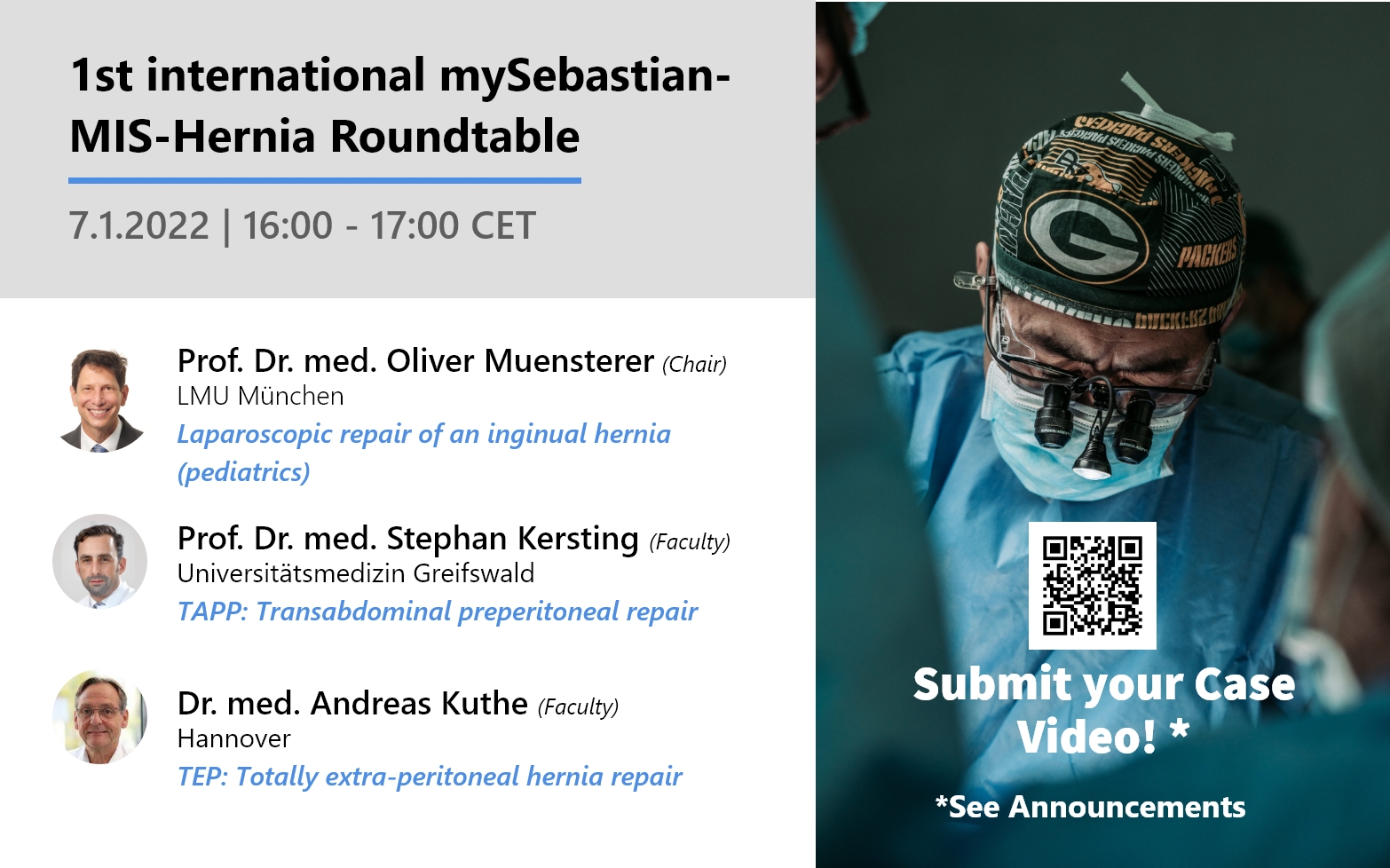 1. internationaler mySebastian-MIS-Hernien-Roundtable